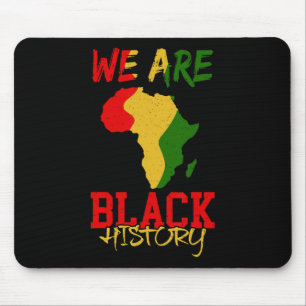 Vi är Black History Month Afrika Karta Afroamerika Musmatta