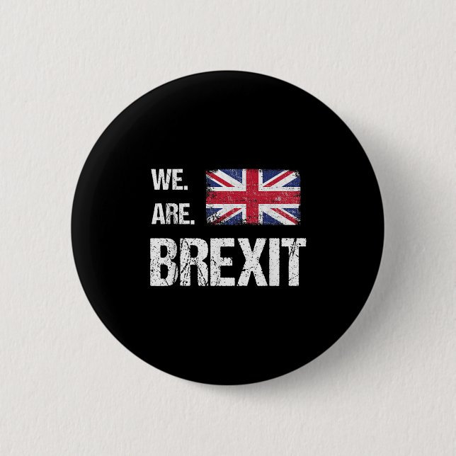 Vi är Brexit, Union Jack Flagga, Lämna Quote Knapp (Framsida)