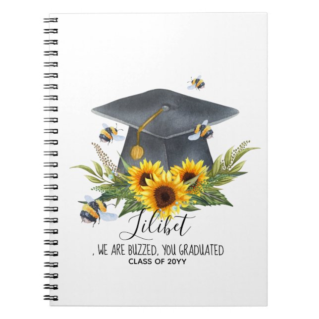 Vi är BUZISERADE! STUDENTEN Gift Personlig BEES Anteckningsbok (Framsidan)