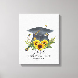 Vi är BUZISERADE! STUDENTEN Gift Personlig BEES Canvastryck