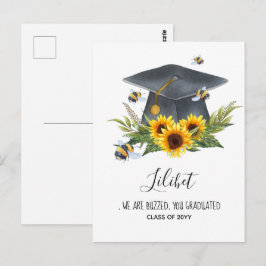 Vi är BUZISERADE! STUDENTEN Gift Personlig BEES Vykort