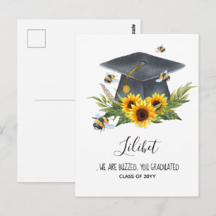 Vi är BUZISERADE! STUDENTEN Gift Personlig BEES Vykort