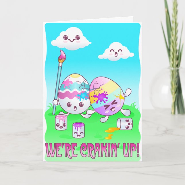 Vi är Crackin upp! hälsningkort Helgkort (Framsida)