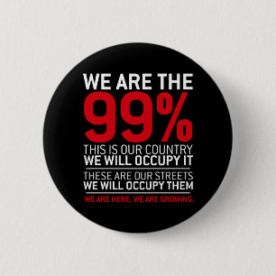 Vi är de 99% - 99 occupy wall street procentna knapp