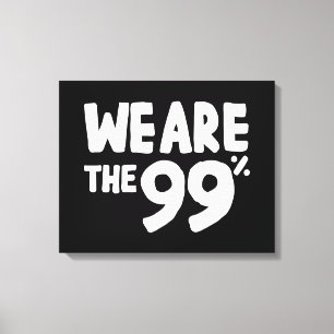 Vi är de 99 procenten canvastryck