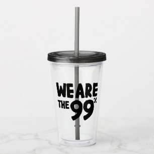 Vi är de 99 procenten take away mugg