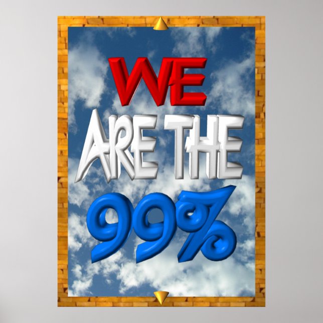Vi är den 99-procentiga ockupationsprotesten poster (Framsidan)