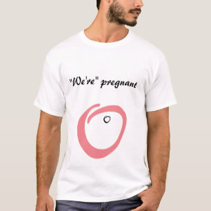 Vi är den gravida roliga manar t--skjortan t shirt