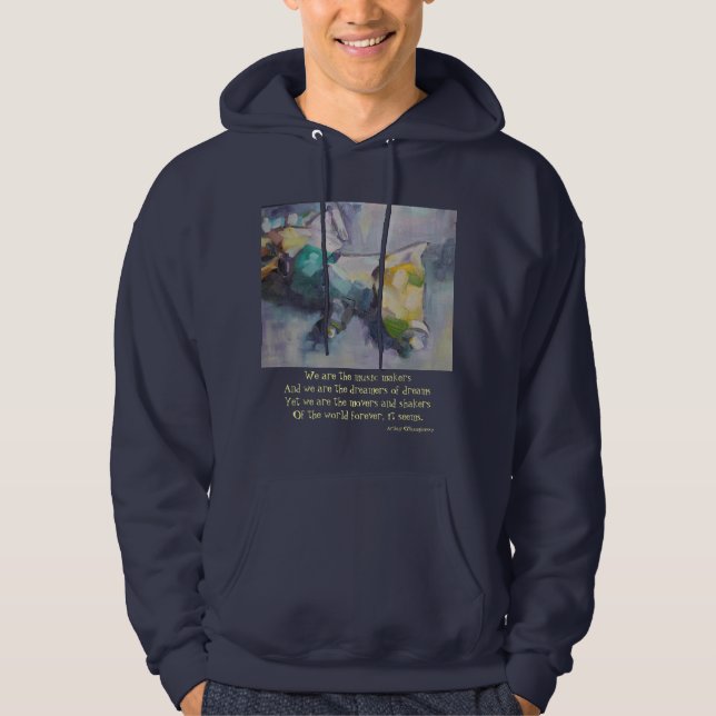 Vi är drömmarna av drömmar sweatshirt med luva (Framsida)
