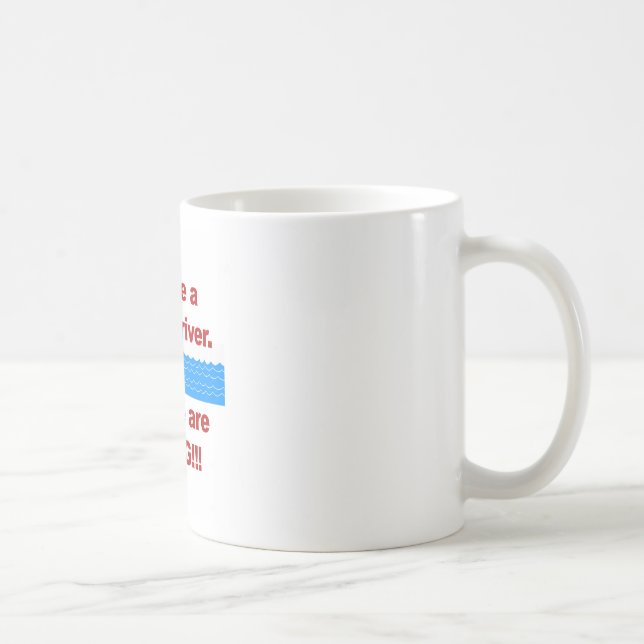 Vi är en mäktig flod och vi Stigning Kaffemugg (Höger)