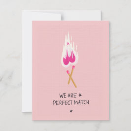 Vi är en Perfekt-match Julkort