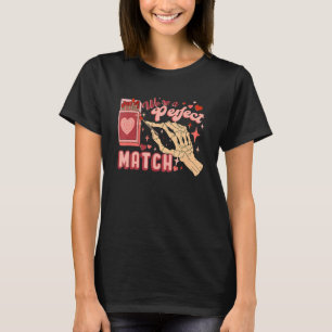 Vi är en Perfekt Match Valentines day Retro-par T Shirt