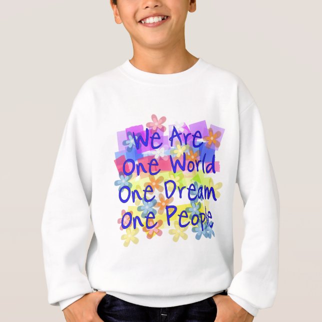 Vi är en värld tee shirt (Framsida)