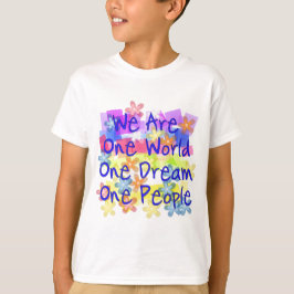 Vi är en värld tee shirt