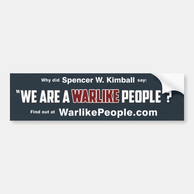 Vi är en Warlike People Bildekal (Framsidan)