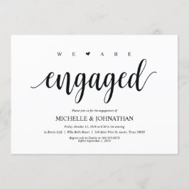 Vi är engagerade, Förlovningsfest inbjudan
