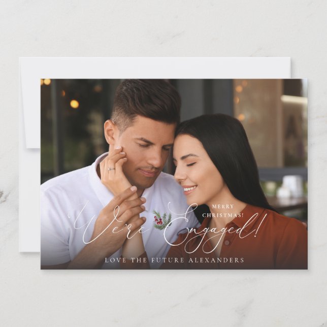 Vi är engagerade i Photo Ele Holly Berry Helgdag - (Framsida)