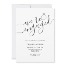 Vi är engagerade med par-fotoförlovningsfest