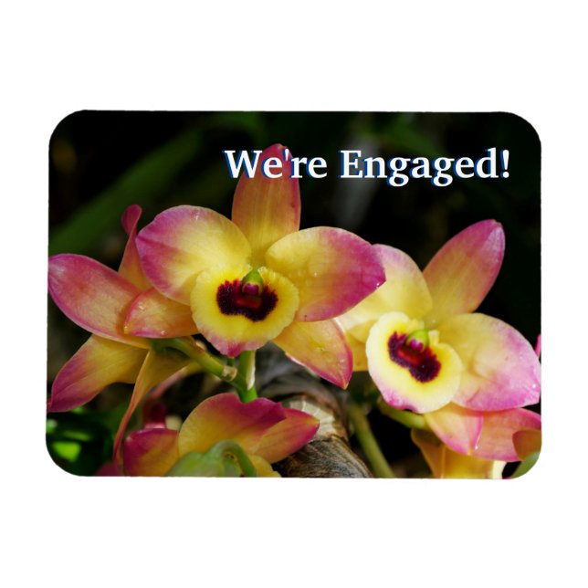 Vi är engagerade! Orchid Flexible Magnet (Horisontell)