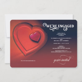 Vi är engagerade, två hörn, Red Party-inbjudan Meddelande