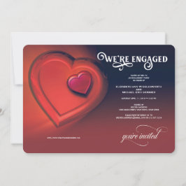 Vi är engagerade, två hörn, Red Party-inbjudan Meddelande