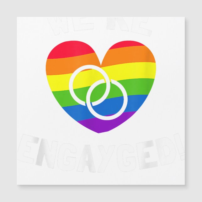 Vi är Engayged Gay Förlovning (Framsida)