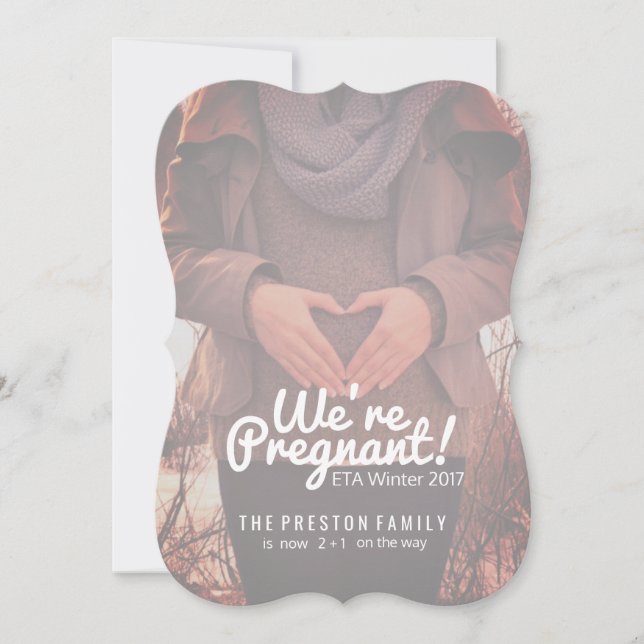 Vi är ett grafiskt meddelande om anpassad Gravid (Framsida)