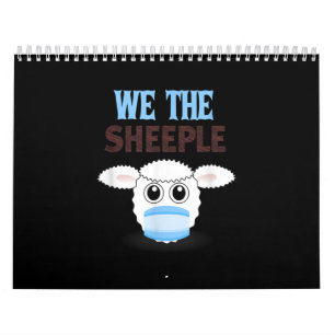 Vi är fåfängan   lustigt får med ansikte mask kalender