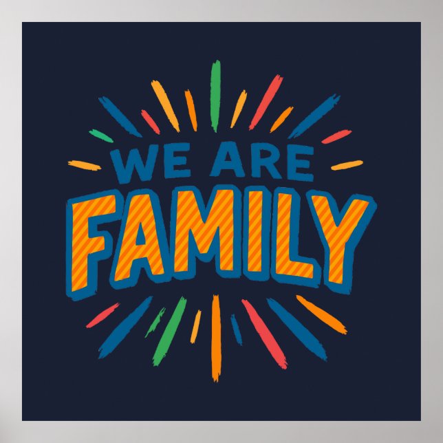 Vi är familj 1 poster (Framsidan)