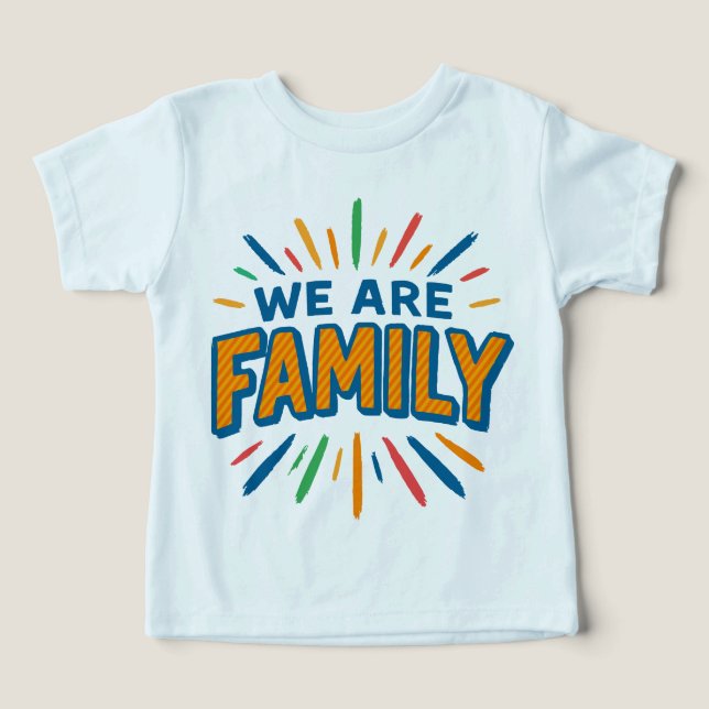 Vi är familj 1 t shirt (Design Framsida)