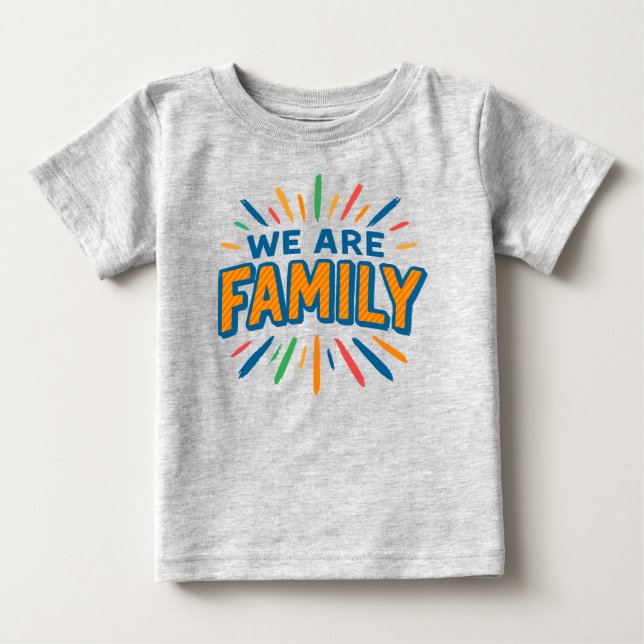 Vi är familj 1 t shirt (Framsida)