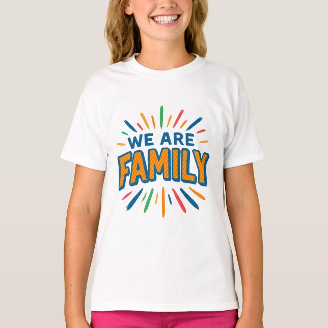 Vi är familj 1 t shirt (Framsida)