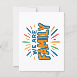 Vi är familj 1 vykort