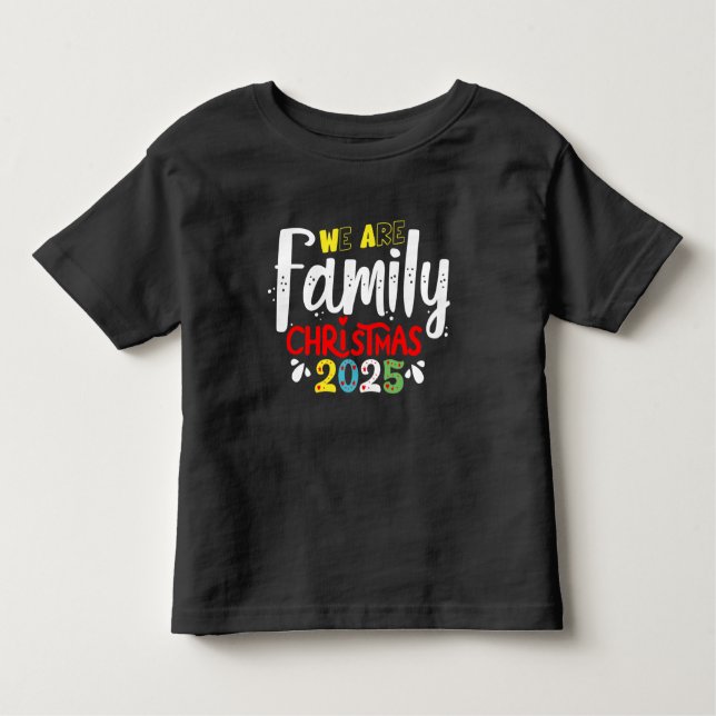 Vi är familjejul 2025 t shirt (Framsida)