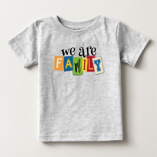 Vi är Family Baby Bet Shirt T Shirt (Framsida)