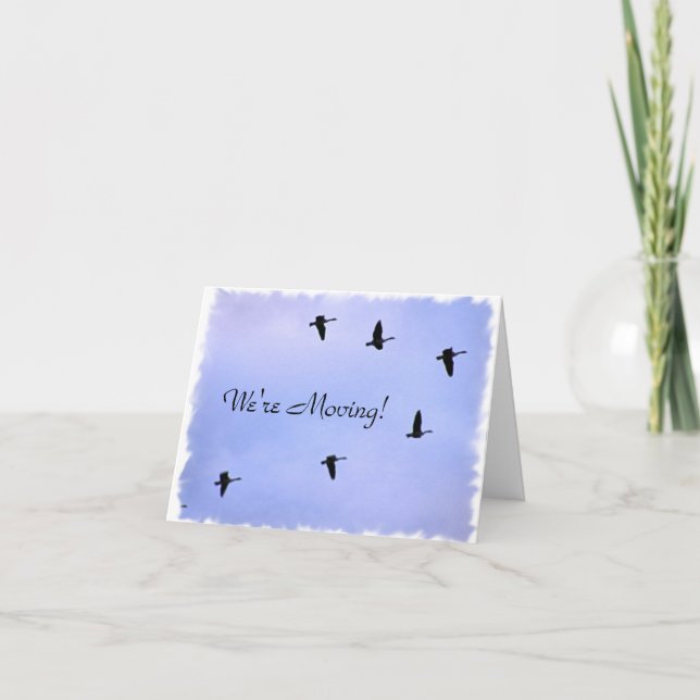 Vi är Flytta Card Meddelande (Framsida)