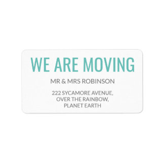 Vi är Flytta enkel text Adressetikett