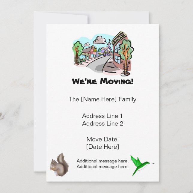 Vi är Flytta-meddelanden Meddelande (Framsida)