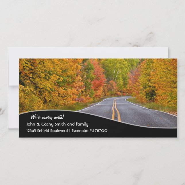 Vi är flytta norrut på hösten. meddelande (Framsida)