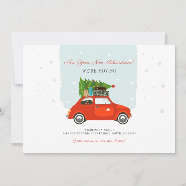 Vi är Flytta Ny adress avisering (Framsida)