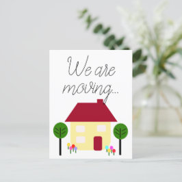 Vi är Flytta Nya adress Meddelande Vykort