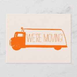 Vi är Flytta Retro Flytta Van Meddelande Vykort