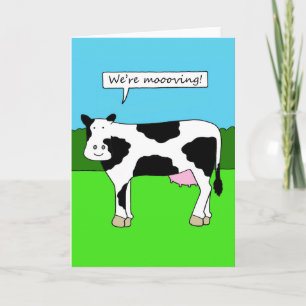 Vi är Flytta Tecknad för nya hemhus Meddelande