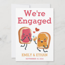 Vi är förlovade aviseringskort för förlovning inbjudningar