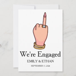 Vi är förlovade förlovningskort inbjudningar