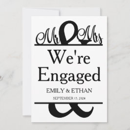 Vi är förlovade förlovningskort inbjudningar