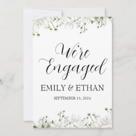 Vi är förlovade förlovningskort inbjudningar