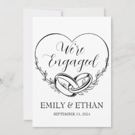 Vi är förlovade förlovningskort inbjudningar