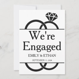 Vi är förlovade förlovningskort inbjudningar