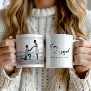Vi är förlovade Foto År Förlovade Kaffemugg